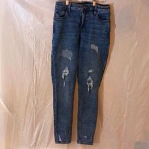 EUC Women's Distressed High-rise Skinny Jeans